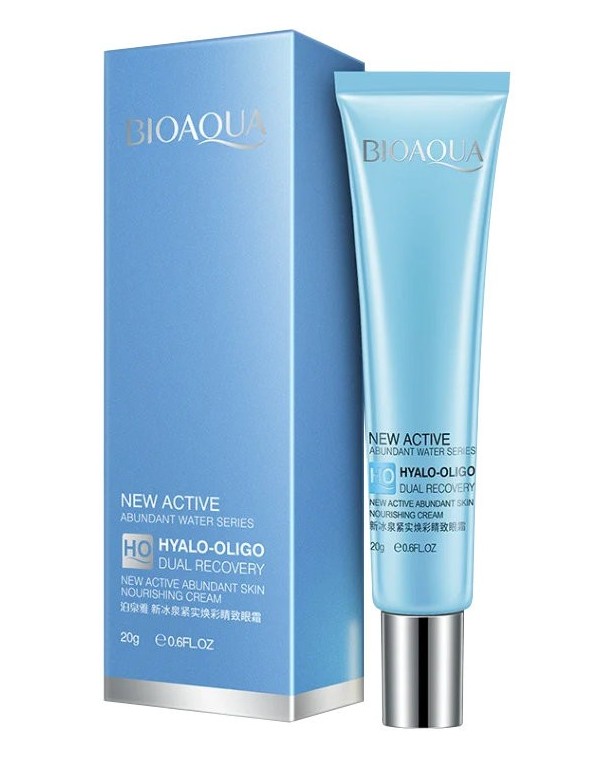 Крем для повік BIOAQUA Hyalo-Oligo New Active Cream з гіалуроновою кислотою 20 г