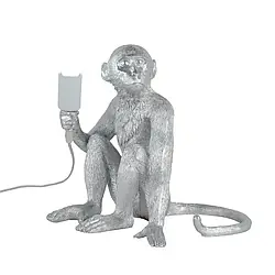 Настільний світильник серії ANIMALS Мавпа цоколь E27 колір Сірий Levistella 909VXL8051B SL