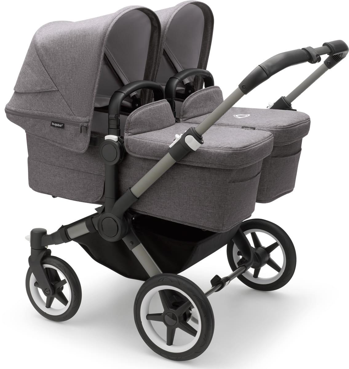 Коляска для двійні 2 в 1 Bugaboo Donkey 5 Twin Complete Grey Melange