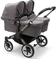 Коляска для двійні 2 в 1 Bugaboo Donkey 5 Twin Complete Grey Melange