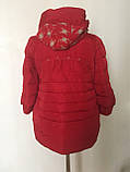 Жіноча укорочена куртка "гусячі лапки", фото 6