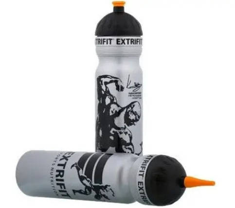 Пляшка для води EXTRIFIT Bottle Extrifit short nozzle 1L сірий, фото 1