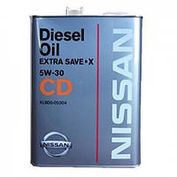 Моторное масло NISSAN Diesel Oil CD 5W-30 Моторное масло для дизельных двигателей 4л (KLBD005304)