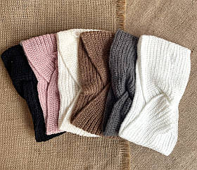 Пов'язки чалма 12 см в'язані теплі 6 шт./пач.