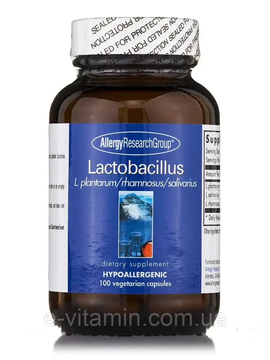 Lactobacillus plantarum/rhamnosus/salivarius, 100 Vegetarian Capsules ...