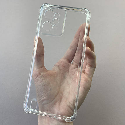 Чохол для Realme C31 чохол з бронь кутами із захистом камери на телефон реалмі с31 прозорий ttp, фото 1