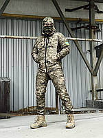 Военный пиксельный костюм зеленый армейский демисезонный , Крепкая тактическая форма пиксельная Terra UA