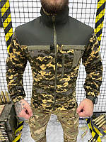 Тактическая базовая флисовая кофта для военных мультикам, Качественная армейская кофта на молнии ВСУ