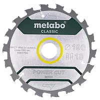 Metabo "power cut wood - professional" (628417000) Пильный диск 190x30, Z18 WZ 5° /B