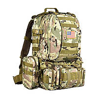 Тактический военный рюкзак CVLIFE 60L с дополнительными сумками