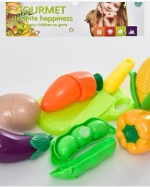 Фрукти, овочі BC8824 дитячі іграшкові продукти для кухні на липучці від 3 років
