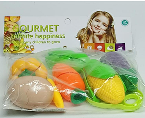 Фрукти, овочі BC8824 дитячі іграшкові продукти для кухні на липучці від 3 років, фото 4