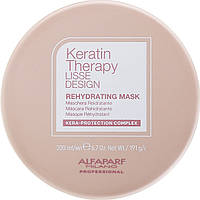 Alfaparf Lisse Design Keratin Mask - Регедрирущая кератиновая маска для волос 200 мл AM-03