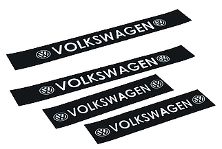 Наклейки на пороги чорні для авто "VOLKSWAGEN" комплект 4 штуки