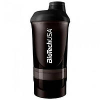 Шейкер Biotech USA Wave + Compact Shaker Black 3 in 1 (ЧОРНИЙ)(750 мл.)