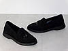 Лофери замшеві жіночі чорні на низькій підошві 36р, фото 5