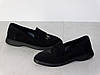Лофери замшеві жіночі чорні на низькій підошві 36р, фото 3