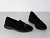 Лофери замшеві жіночі чорні на низькій підошві 36р, фото 10
