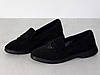 Лофери замшеві жіночі чорні на низькій підошві 36р, фото 7