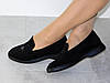 Лофери замшеві жіночі чорні на низькій підошві 36р, фото 6