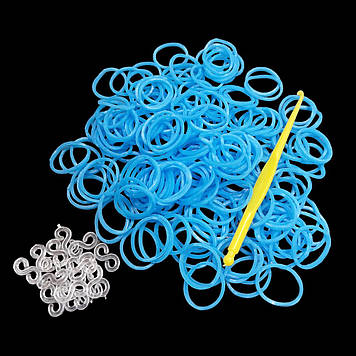 Гумки для плетіння, Блакитні