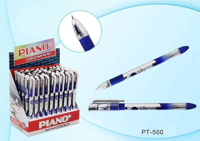 Купить Ручка масляная Piano PT-500 (синяя), цена 8.67 ₴ — Prom.ua (ID ...
