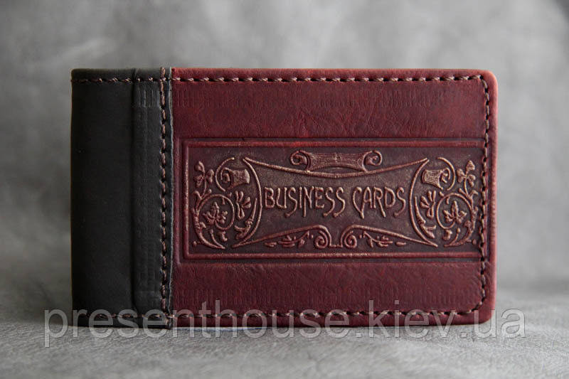 Шкіряна візитниця мала BUSINESS CARDS 