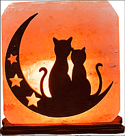 Соляна лампа “Коти на Місяці” 1кг