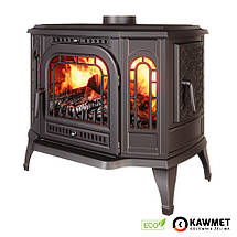 Піч камін чавунна KAWMET P7 (10.5 kW) PB ECO дверцята з правого боку, фото 4