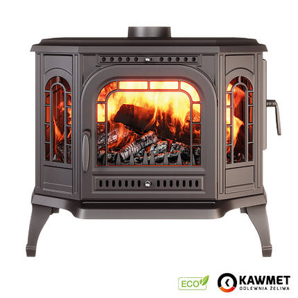 Піч камін чавунна KAWMET P7 (10.5 kW) PB ECO дверцята з правого боку, фото 1