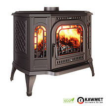 Піч камін чавунна KAWMET P7 (10.5 kW) PB ECO дверцята з правого боку, фото 3