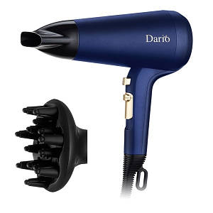 Фен для волосся з дифузором та холодним повітрям DARIO DHD-9222_blue