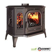 Піч камін чавунна KAWMET P7 (10.5 kW) LB ECO дверцята з лівого боку, фото 3