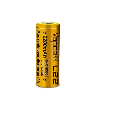 Акумулятор Vapcell Li-ion 18500 2200mAh 4A 3,7V (INR18500-L22)