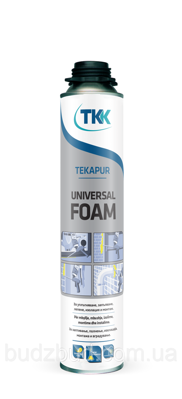 Монтажна піна Tekapur Universal foam 65 L Зимова Winter, фото 1