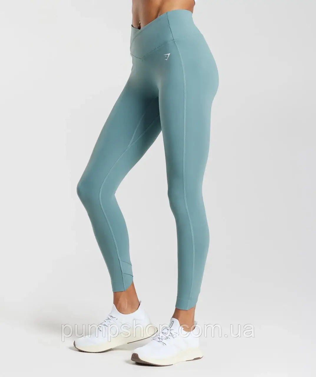Жіночі спортивні легінси Gymshark Crossover Leggings - Thunder Blue - S, M, L, XL