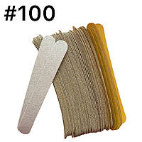 Сменные файлы для прямой пилки #100 (уп 100 шт) сменки для маникюрной пилочки для маникюра клейкая основа