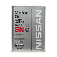 Моторне масло NISSAN Extra Save X 0W-20  4л (KLAN800204)