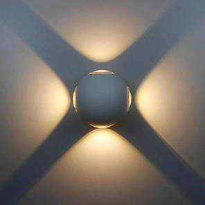 Фасадний світильник 9704 WH LED 12W IP54, фото 3