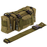 Тактичний рейдовий рюкзак похідний із підсумками 55 л SP-Sport, фото 7