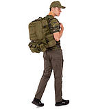 Тактичний рейдовий рюкзак похідний із підсумками 55 л SP-Sport, фото 9