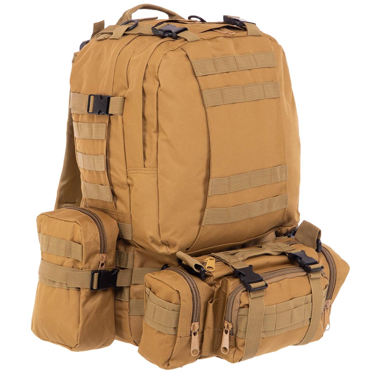 Рюкзак штурмовий тактичний повторний із підсумками SP-Sport 30 л (48x31x20 см), фото 1