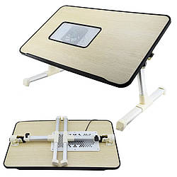 Столик для ноутбука трансформер із вентилятором Підставка для ноута з охолодженням