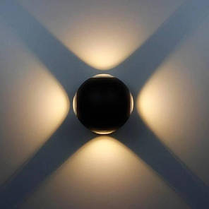 Фасадний світильник 9704 Black LED 12W IP54, фото 2