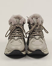 Кросівки зимові високі Tucino 5279 36 бежеві шкіра, фото 5