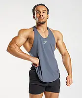 Спортивная майка Gymshark Bold Stringer - Evening Blue XXXL