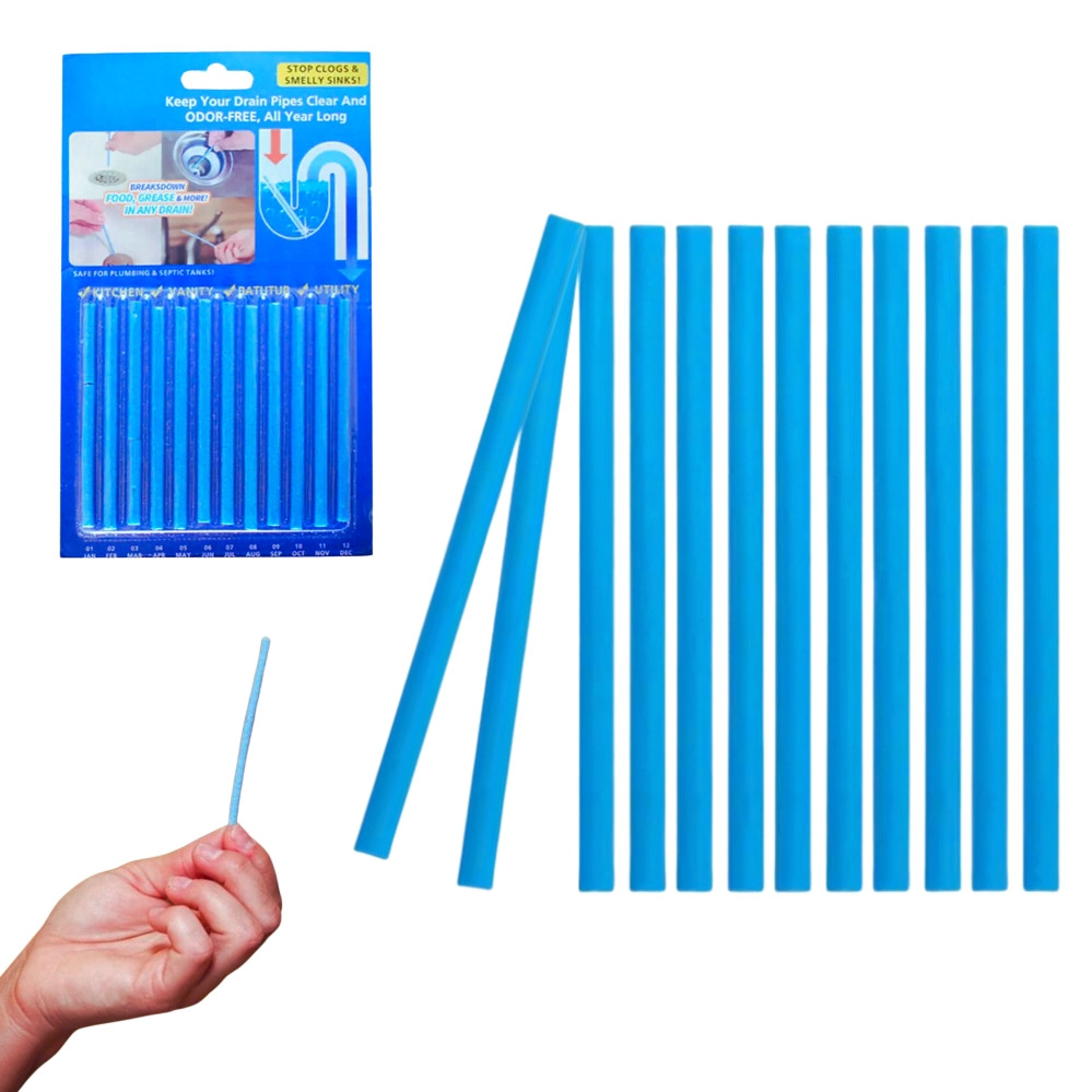 Палички очищувальні Sani Sticks для усунення засмічень і неприємного запаху в раковинах і трубах, фото 1