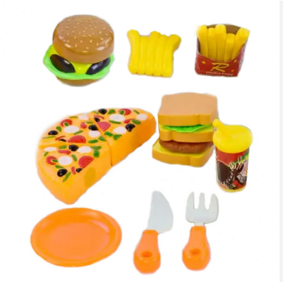 Гарний кухар 1037 дитячі іграшкові продукти на липучці 17 предметів від 3 років