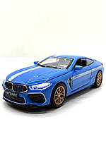Машинка металлическая Авто Эксперт BMW M8 1:32 открываются двери и багажник Синяя (LF-04412)