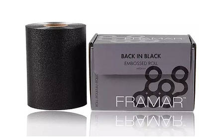 Фольга у рулоні з тисненням "У полоні чорного" Framar Embossed Roll Medium Black (12019)